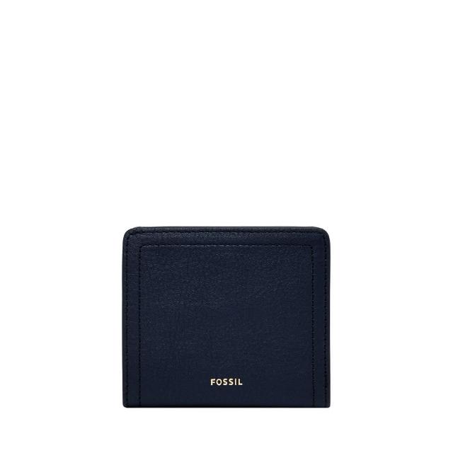 【FOSSIL】Logan 真皮RFID防盜短夾-經典藍 SL7829545 出國必備
