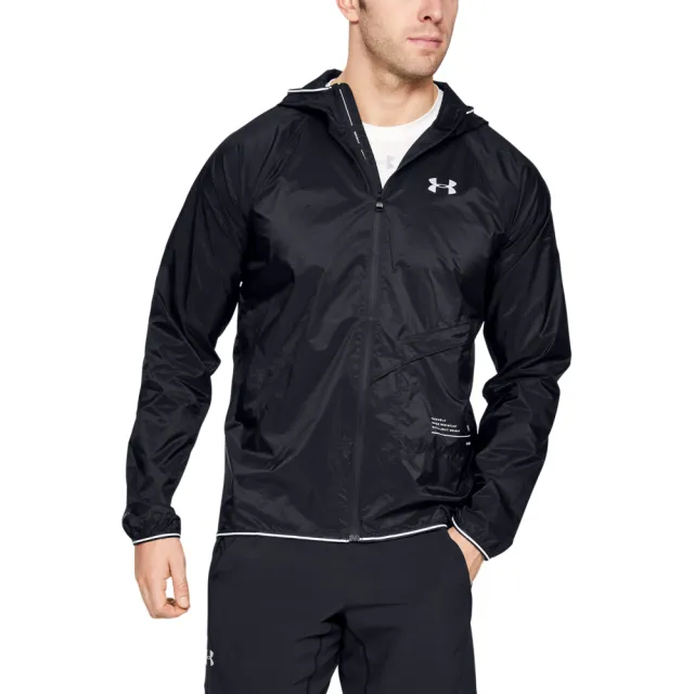 【UNDER ARMOUR】UA 男Qualifier Storm Packable連帽外套_1326597-001(黑)