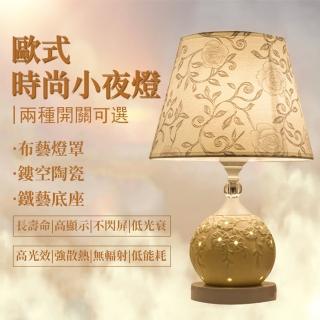 【居家家】歐式客廳書房臥室床頭燈(小夜燈 檯燈 桌燈)