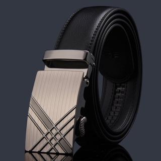 【巴黎精品】現貨+預購 皮帶真皮腰帶(牛皮免鑽孔自動扣頭休閒男配件40款p1am1)