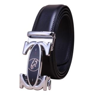 【巴黎精品】現貨+預購 皮帶真皮腰帶(時尚牛皮自動扣頭男配件8款p1am6)
