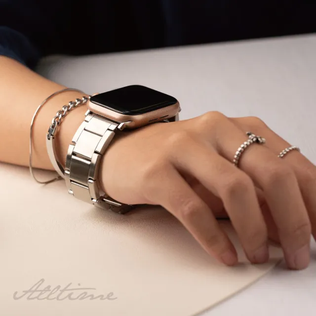 【ALL TIME 完全計時】B-貝克里不鏽鋼錶帶 Apple Watch通用錶帶