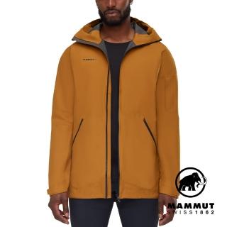 【Mammut 長毛象官方直營】Seon Pac HS Hooded Jacket Men GTX防水長版外套 男款 獵豹褐 #1010-29360