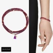【SHASHI】紐約品牌 Eliza 紅寶石 三層手鍊 50公分項鍊 2用款(紅寶石)
