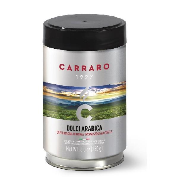 【CARRARO】DOLCI 100%阿拉比卡 罐裝研磨咖啡粉(250g/ 罐)