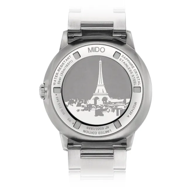 【MIDO 美度】限量  COMMANDER 香榭系列 20周年紀念款 機械腕錶 禮物推薦 畢業禮物(M0214311106102)