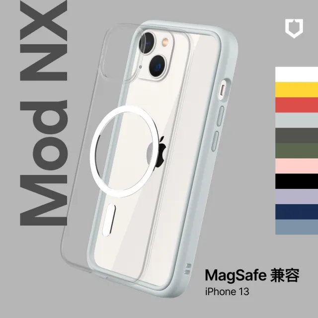 【RHINOSHIELD 犀牛盾】iPhone 13 6.1吋 Mod NX MagSafe兼容 超強磁吸手機保護殼(邊框背蓋兩用手機殼)