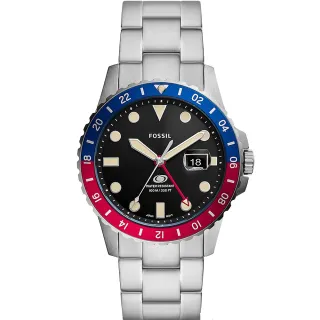 【FOSSIL】BLUE GMT 限量雙時區運動手錶-42mm  新年禮物(LE1156)