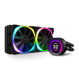 【NZXT 恩傑】Kraken Z53 海妖皇液晶頂級水冷 240mm RGB 一體式水冷散熱器-黑色(RL-KRZ53-R1 / 保固7年)