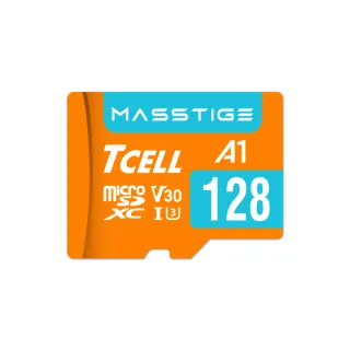 【TCELL 冠元】MASSTIGE A1 microSDXC UHS-I U3 V30 100MB 128GB 記憶卡