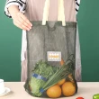 【E.City】環保蔬果單肩購物收納網袋(2入 顏色隨機)
