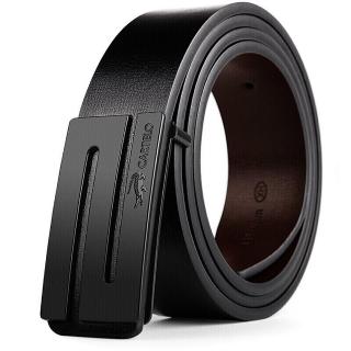 【巴黎精品】現貨+預購 100%真皮皮帶男牛皮腰帶商務皮帶金屬皮帶休閒男襯衫牛仔褲西裝褲(平滑S扣p1am33)