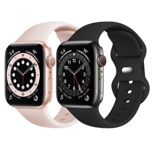 【IN7】Apple Watch 42mm/44mm/45mm/49mm 液態膠系列八字扣矽膠錶帶