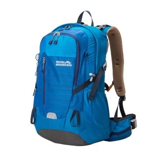 輕量網架透氣休閒/登山揹包藍色40L(登山包)