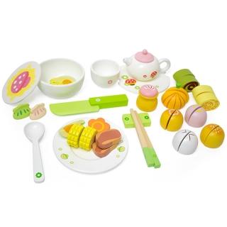 【木可米mOKmi x umu】木製家家酒-茶點玩具(MO100007 蛋糕 茶具 餃子)