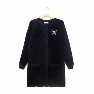 【Kinloch Anderson】金安德森女裝 仿貂毛保暖長版外套(黑)