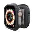 【Elkson】Apple Watch Ultra 1/2 49mm Quattro Max 軍規保護殼(內含鋼化膜套組_附貼膜神器)