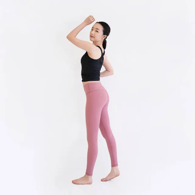 【Mukasa 慕卡莎】DURABLE 提臀美形瑜珈褲 - 玫瑰粉 - MUK-22931(瑜珈褲、運動褲、九分褲)