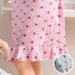 【Wacoal 華歌爾】仕女 M-LL窗外花朵純棉印花洋裝睡衣 LWZ36323D2(愛麗斯藍)