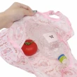 【小禮堂】美樂蒂 環保購物袋附手提收納袋 42.5x34cm - 粉圓框款(平輸品)