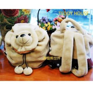 【TEDDY HOUSE泰迪熊】泰迪熊玩具玩偶公仔絨毛泰迪熊揹包可愛泰迪熊大揹包(正版泰迪熊揹包容量很大)
