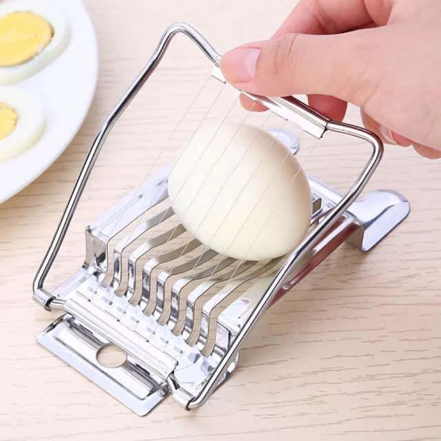 【寶盒百貨】玉子切 不鏽鋼切蛋器(水煮蛋切片器 切蛋刀 切蛋薄片)