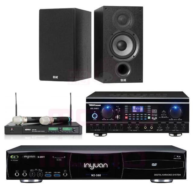 【音圓】S-2001 N2-350+TDF HK-260RU+ACT-35B+Elac Debut 2.0 DB62(點歌機4TB+擴大機+無線麥克風+喇叭)