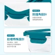 【Quasi】藍扣耐熱玻璃長型保鮮盒4件組(370+640+1050+1520)