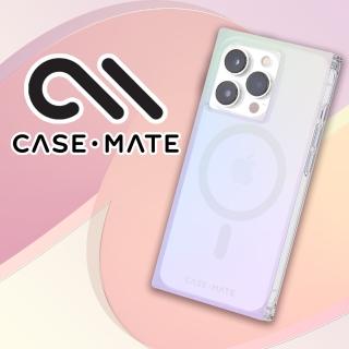 【CASE-MATE】iPhone 14 Pro Blox 環保抗菌防摔超方殼MagSafe版 - 彩虹雷射