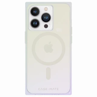 【CASE-MATE】iPhone 14 Pro Blox 環保抗菌防摔超方殼MagSafe版 - 彩虹雷射