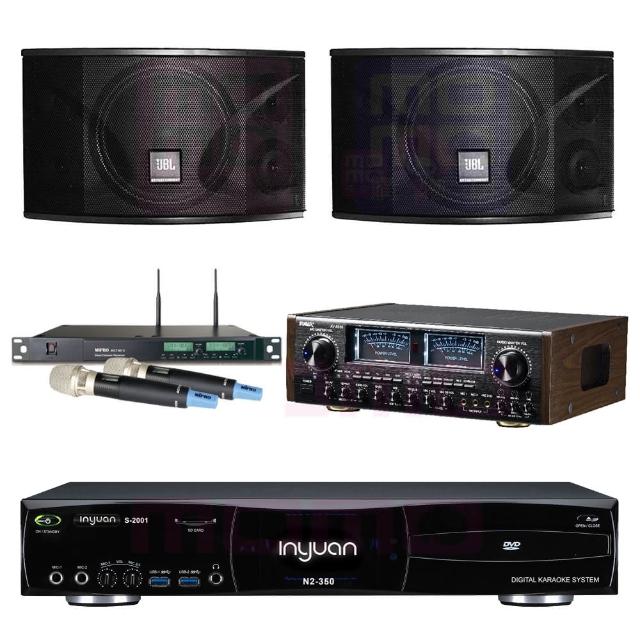 【音圓】S-2001 N2-350+SUGAR AV-8800+ACT-65II+JBL Ki110(點歌機4TB+擴大機+無線麥克風+喇叭)