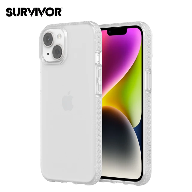 【Griffin】iPhone 14 6.1吋 Survivor Clear 軍規防摔保護殼 透明(iPhone 14 保護殼)