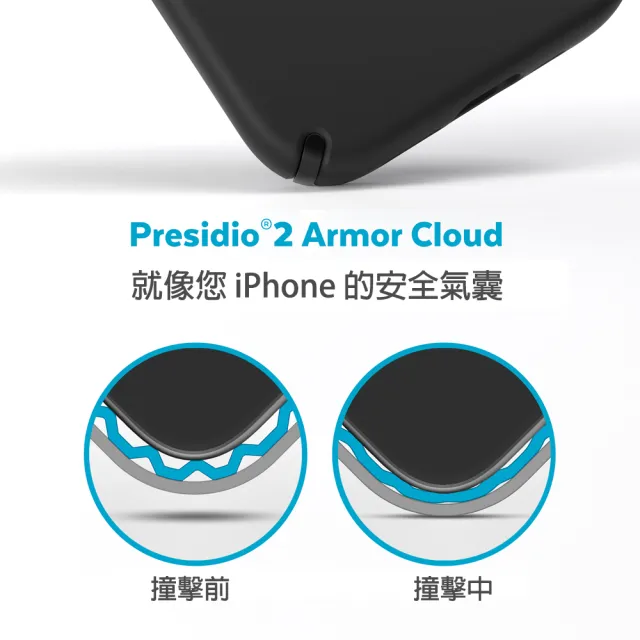 【Speck】iPhone 15 /14 Plus 6.7吋 Presidio2 Pro 柔觸感抗菌防摔保護殼 黑色(iPhone 15 /14 保護殼)