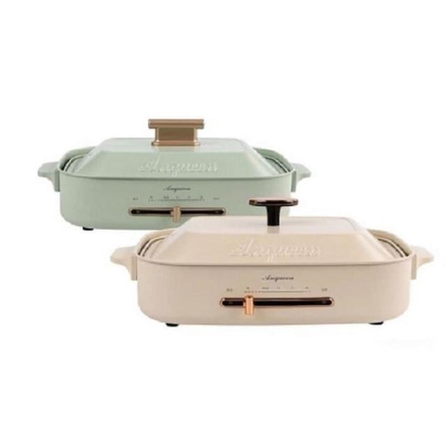 【Anqueen 安晴】AQ-EB40 多功能料理鍋-兩色可選(標配-平板料理盤+章魚燒烤盤)