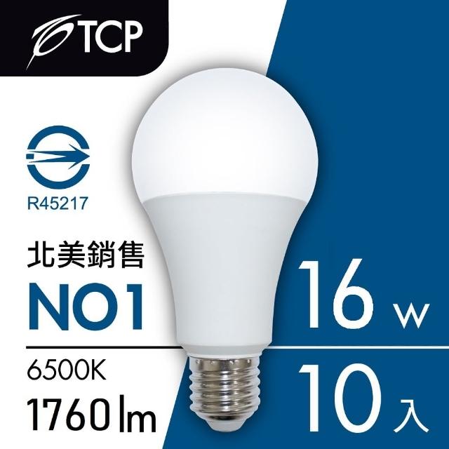 【TCP 強凌】LED 節能燈泡16W(10入)