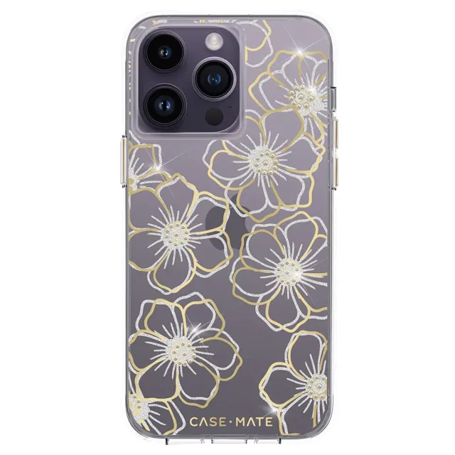 【CASE-MATE】iPhone 14 Pro Max 6.7吋 Floral Gems 鑽彩花漾環保抗菌防摔保護殼