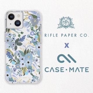 【CASE-MATE】iPhone 14 6.1吋 Rifle Paper Co. 限量聯名款環保抗菌防摔保護殼 - 花園派對 - 藍