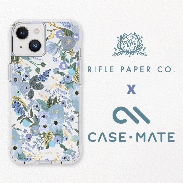 【CASE-MATE】iPhone 14 6.1吋 Rifle Paper Co. 限量聯名款環保抗菌防摔保護殼 - 花園派對 - 藍