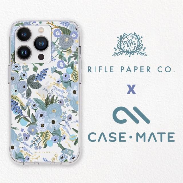 【CASE-MATE】iPhone 14 Pro 6.1吋 Rifle Paper Co. 限量聯名款環保抗菌防摔保護殼 - 花園派對 - 藍