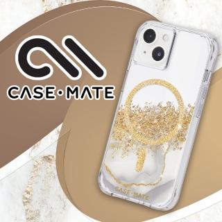 【CASE-MATE】iPhone 14 6.1吋 Karat Marble 鎏金石紋環保抗菌防摔保護殼MagSafe版