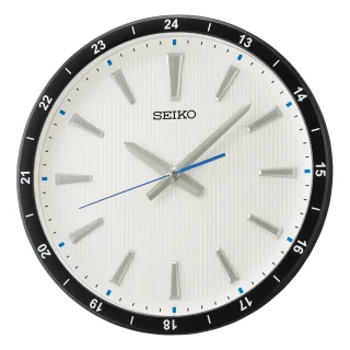 【SEIKO 精工】立體時標 滑動式靜音造型時鐘 掛鐘 開學(QXA802J)