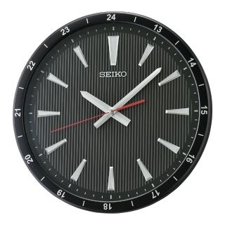 【SEIKO 精工】立體時標 滑動式靜音造型時鐘 掛鐘(QXA802K)