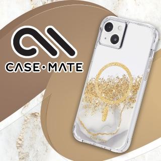 【CASE-MATE】iPhone 14 Plus 6.7吋 Karat Marble 鎏金石紋環保抗菌防摔保護殼MagSafe版