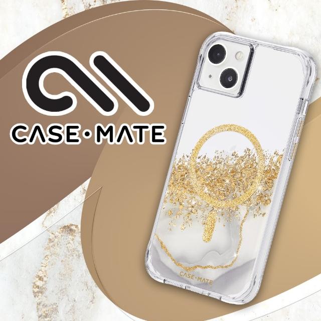 【CASE-MATE】iPhone 14 Plus 6.7吋 Karat Marble 鎏金石紋環保抗菌防摔保護殼MagSafe版