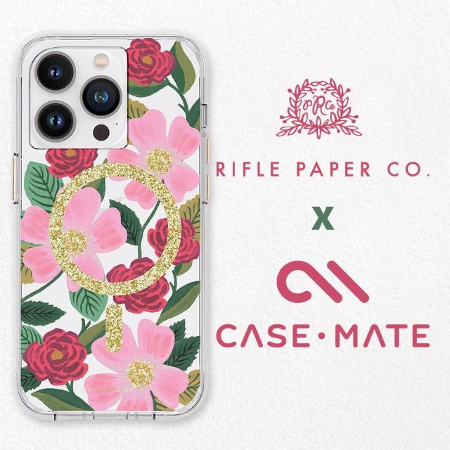 【CASE-MATE】iPhone 14 Pro 6.1吋Rifle Paper Co. 限量聯名款環保抗菌防摔保護殼MagSafe版 - 玫瑰花園