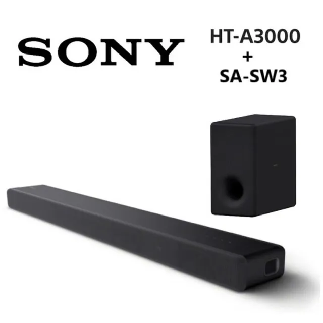 SONY 索尼】3.1聲道聲霸SOUNDBAR(HT-A3000 + SA-SW3) - momo購物網