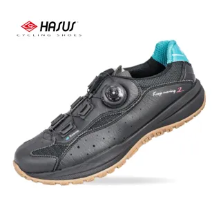 【HASUS】自行車接地氣硬底鞋HKM07BLK(非卡式結構 輕鬆應付各種路況)