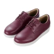 【MMHH】羊皮 輕量 機能 休閒鞋 - 紫紅 錫灰 玫瑰粉 黑(寬鞋頭鞋楦 可調整鞋帶 久站不累)