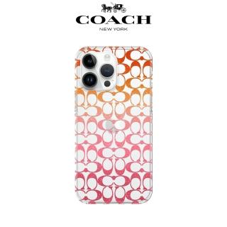 【COACH】iPhone 14系列 精品手機殼 粉紅經典大C(保護殼/手機套)