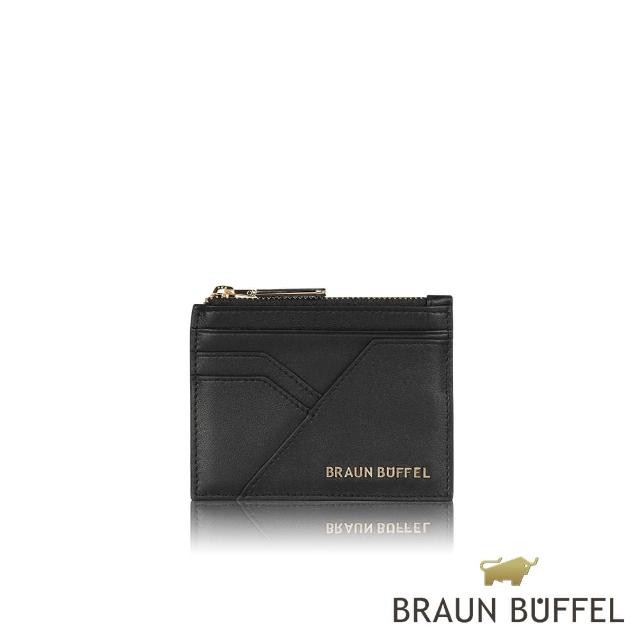【BRAUN BUFFEL 德國小金牛】台灣總代理 塔莉亞-B 悠遊卡夾-黑色(BF692-163-BK)